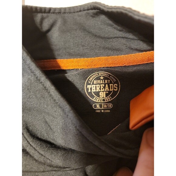 NCAA Texas Longhorns Long Sleeve XL Mens Circuit, Charcoal Orange 1/4 Zip - Picture 2 of 7